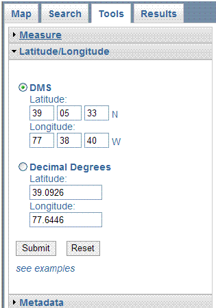 Lat long outlet degrees