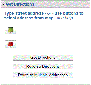 Get Directions box